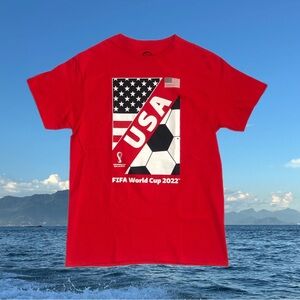 USA fifa World Cup 2022 Qatar official tee shirt